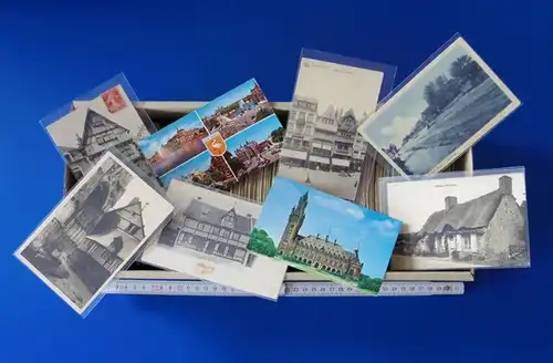 1.200 alte Ansichtskarten Ausland vor 1960 im alten Kleinformat