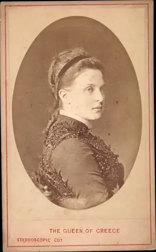 CdV Olga Konstantinowna Romanowa, Königin von Griechenland