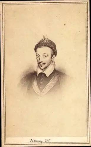 CdV Henri III, Heinrich III. von Frankreich, Bartholomäusnacht