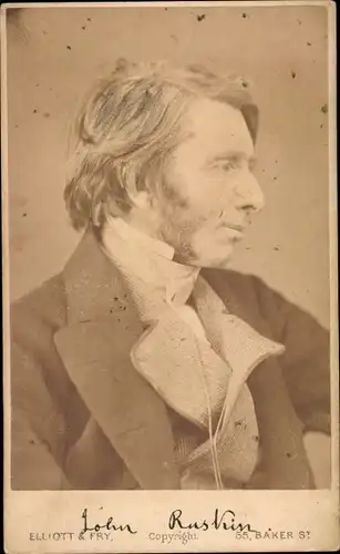 CdV John Ruskin, Schriftsteller und Maler