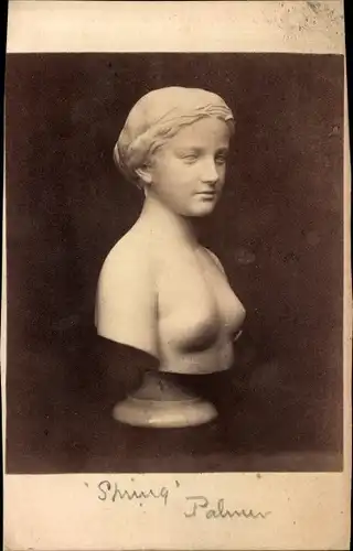 CdV Frauenbüste Spring, Marmor, Palmer Marbles