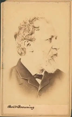 CdV Robert Browning, englischer Dichter und Dramatiker