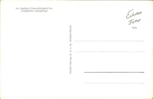 Ak Schauspieler Clark Gable, Treffpunkt Hongkong