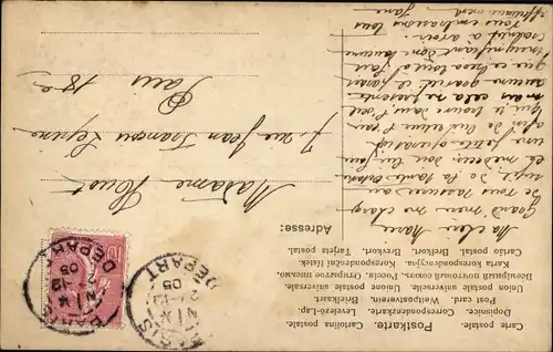 Ak Frau im langen Gewand, lange Haare, Kamm, NPG 344/10