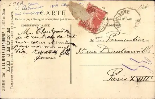 Ak Fitz James-Oise, Kirche, Rathaus