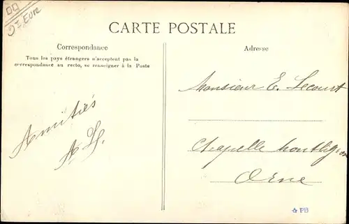 Ak Verneuil sur Avre Eure, Rue Gambetta