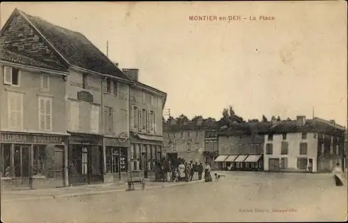Ak Montier en Der Haute Marne, La Place