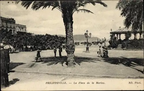Ak Skikda Philippeville Algerien, La Place de la Marine