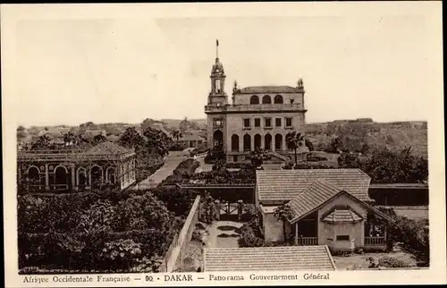 Ak Dakar Senegal, Afrique occidentale francaise, Panorama, Gouvernement Général