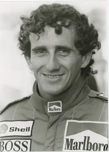 Foto Autorennfahrer Alain Prost, Formel 1, Portrait