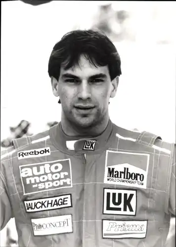 Foto Ak Formel 1-Fahrer Michael Bartels, Portrait