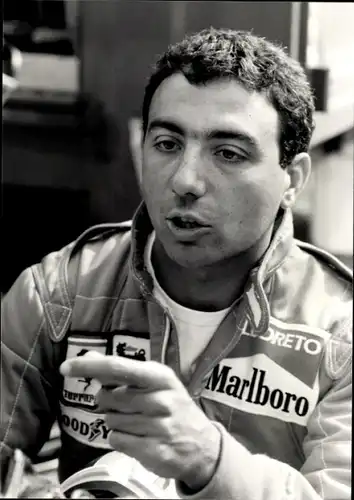 Foto Ak Automobilrennfahrer Michele Alboreto, Portrait, WM-Zweiter, Monza