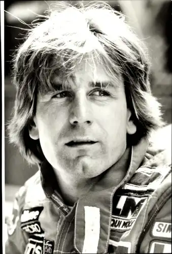 Foto Ak Automobilrennfahrer Manfred Winkelhock, Portrait, BMW-Team