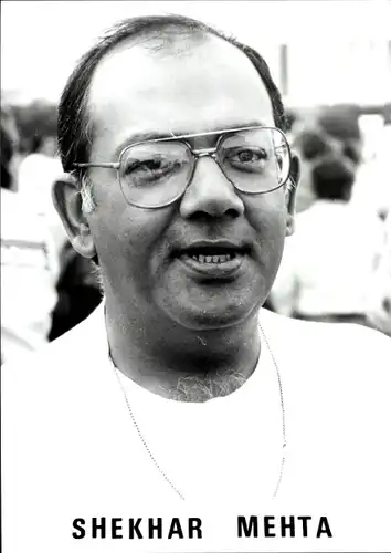 Ak Rallyefahrer Shekhar Mehta, Portrait, Brille