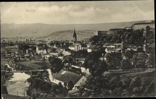 Ak Kłodzko Glatz Schlesien, Gesamtansicht