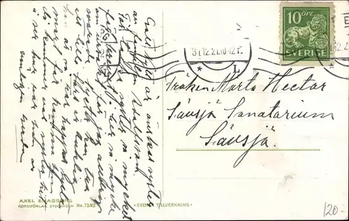 Künstler Ak Nyström, J., Glückwunsch Neujahr, Zwerg, Baby