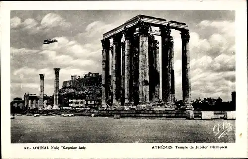 Ak Athen, Griechenland, Tempel des Olympischen Jupiter