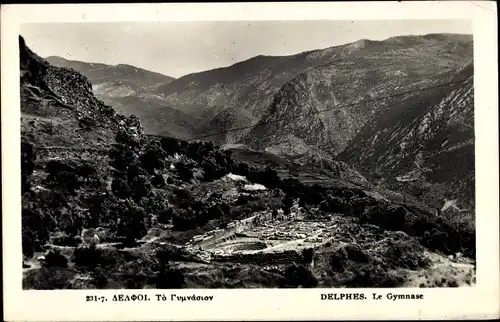 Ak Delphi Griechenland, Das Gymnasium