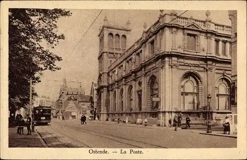 Ak Ostende Ostende Westflandern, Post