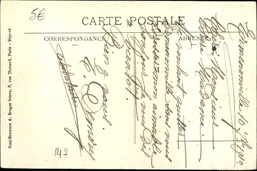 Postkarte Ermenonville Oise, Duchess Bridge, Orangerie