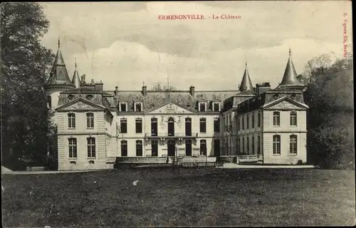 Ak Ermenonville Oise, Schloss