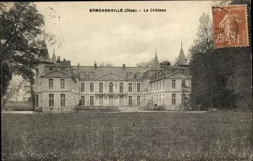 Ak Ermenonville Oise, Schloss