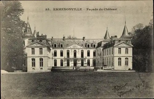 Ak Ermenonville Oise, Schloss