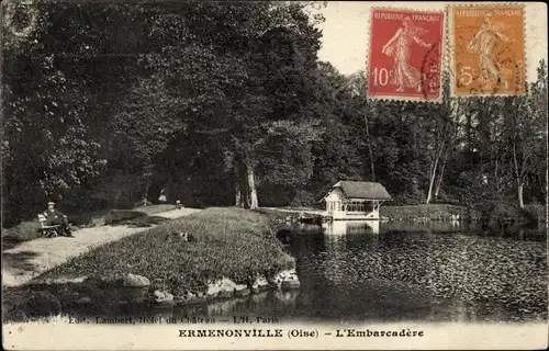 Ak Ermenonville Oise, Embarcadere