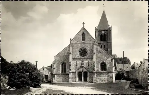 Ak Ermenonville Oise, Kirche