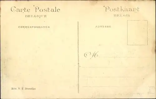 Postkarte Brüssel Brüssel, Ausstellung 1910, Le Quadrige, Haupteingang