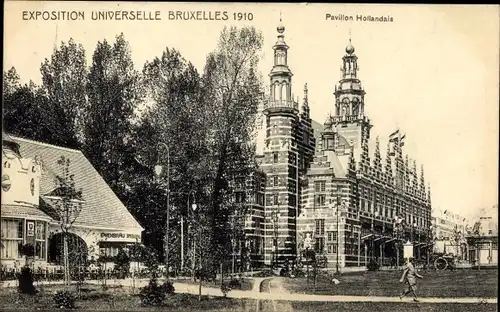 Postkarte Brüssel Brüssel, Ausstellung 1910, Niederländischer Pavillon