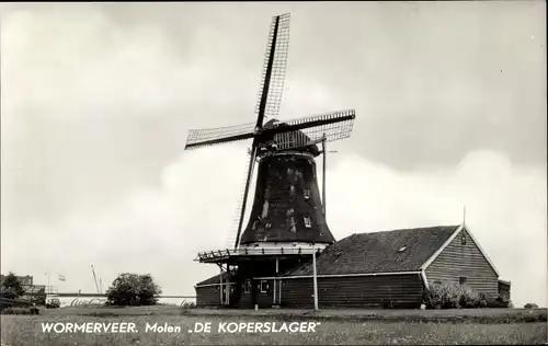 Ak Wormerveer Nordholland Niederlande, Molen De Koperslager