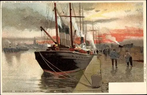 Künstler Litho Ranot, F., Antwerpen Antwerpen Flandern, Campine Basin