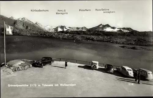 Ak Kanton Bern Schweiz, Grimsel, Grimselpass, Grimselpasshöhe, Walliseralpen, Kühbodenhorn