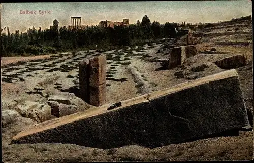 Ak Baalbek Libanon, Ausgrabungsstätte, Tempelruinen
