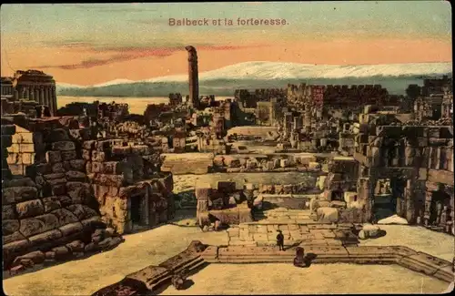 Ak Baalbek Libanon, Ruinen und die Festung
