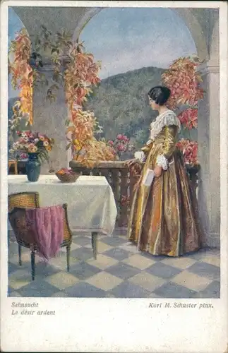 Künstler Ak Schuster, Karl, Sehnsucht