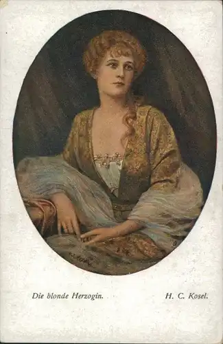 Künstler Ak Kosel, H. C., Die blonde Herzogin