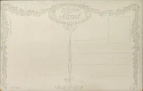 Künstler Ak Nowak, Ernst, Gute Nachricht, Priester