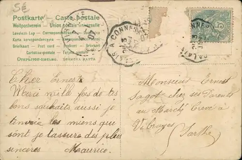 Präge Ak Mädchen auf einer Blumenwiese, Schwalben, Birken, Souvenir