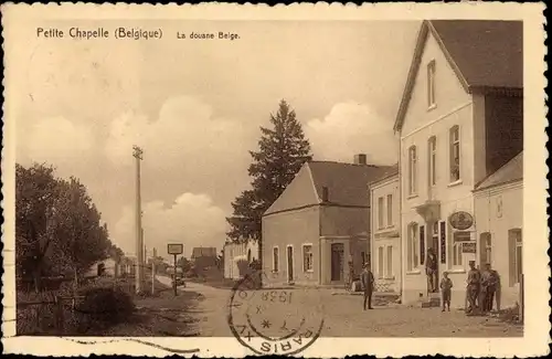 Postkarte Petite Chapelle Couvin Wallonie Namur, belgischer Zoll