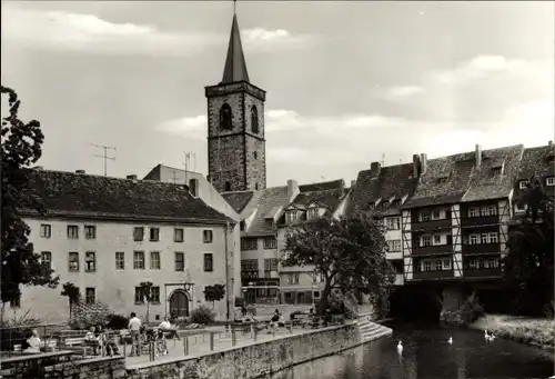 Ak Erfurt in Thüringen, Krämerbrücke