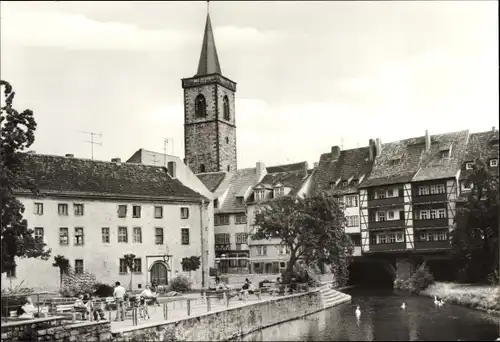 Ak Erfurt in Thüringen, Krämerbrücke