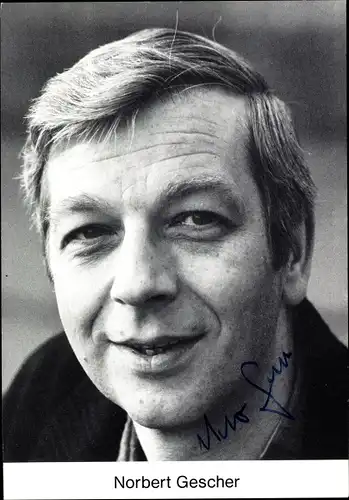 Ak Schauspieler Norbert Gescher, Portrait, Autogramm