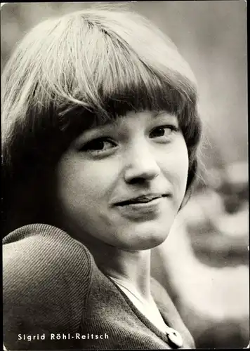 Ak Schauspielerin Sigrid Röhl-Reitsch, Portrait, Film Peters Briefe aus der Stadt