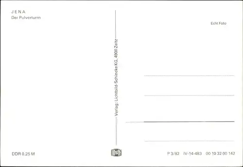 Ak Jena in Thüringen, Pulverturm