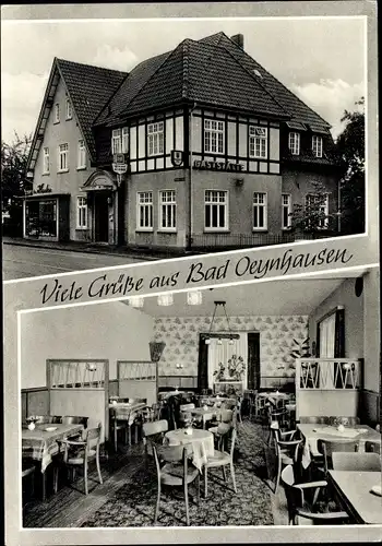 Ak Bad Oeynhausen in Westfalen, Gaststätte Drei Linden, Inneres