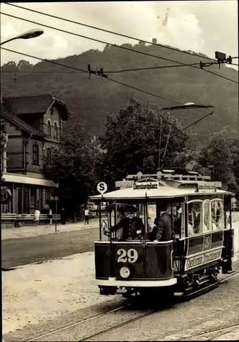 Ak Görlitz, Straßenbahn aus dem Jahre 1897, Landeskrone