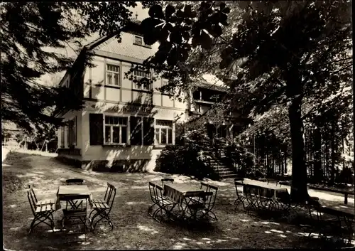 Ak Neukirch in der Lausitz, Gaststätte Waldschlösschen, Terrasse