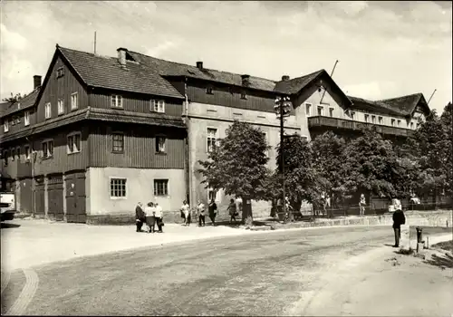 Ak Rathewalde Hohnstein in der Sächsischen Schweiz, HOG Fortschritt, Straßenpartie